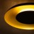 Lampa sufitowa Piattino Czarny Złoty 30W LED 3000K-4000k-6000K ML1812 Milagro
