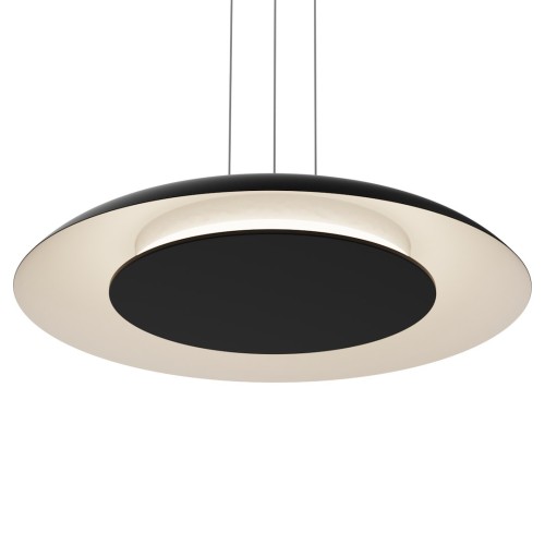 Lampa wisząca Piattino Czarny 30W LED 3000K-4000k-6000K ML1814 Milagro