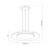 Lampa wisząca Piattino Czarny 30W LED 3000K-4000k-6000K ML1814 Milagro