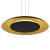 Lampa wisząca Piattino Czarny Złoty 30W LED 3000K-4000k-6000K ML1815 Milagro