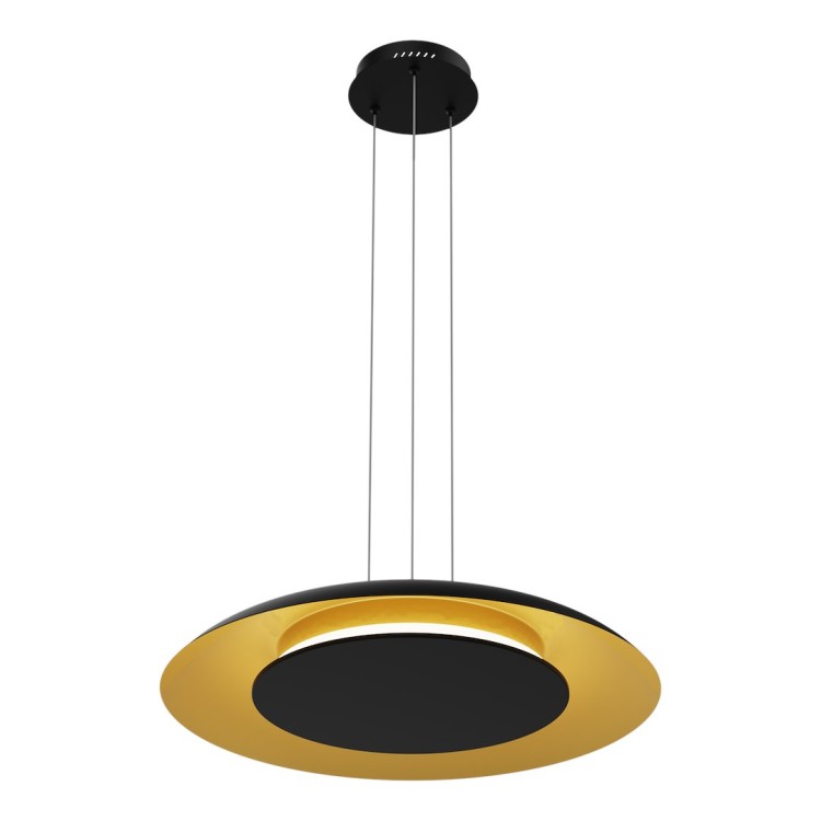 Lampa wisząca Piattino Czarny Złoty 30W LED 3000K-4000k-6000K ML1815 Milagro
