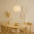 Lampa wisząca Dana Biały 1xE27 ML1805 Milagro