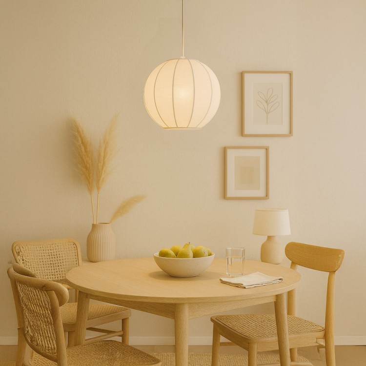 Lampa wisząca Dana Biały 1xE27 ML1805 Milagro