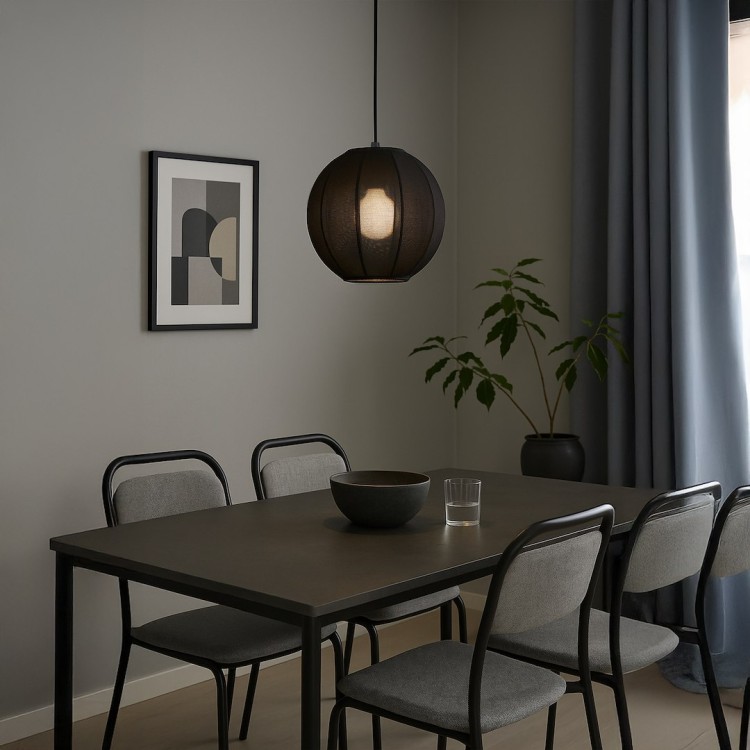 Lampa wisząca Dana Czarny 1xE27 ML1806 Milagro