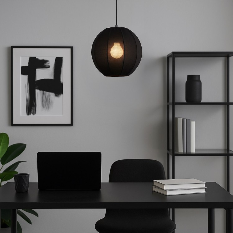 Lampa wisząca Dana Czarny 1xE27 ML1806 Milagro