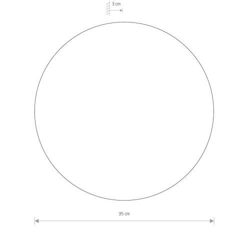Lampa ścienna Kinkiet Industrialny Loft RING LED L 10348 NOWODVORSKI Lighting 15W 3000K okrąg koło 35cm metal satynowa miedź nowoczesna oprawa oświetleniowa dekoracyjna Inspiracje Premium