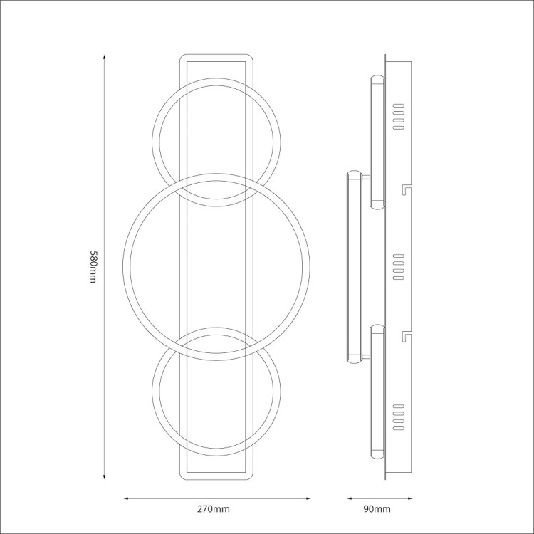 Lampa sufitowa ROWENA 18W LED ML2060 Milagro