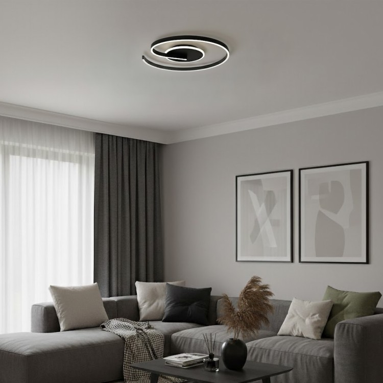 Lampa sufitowa LORENZO BLACK 22W LED ML1848 Milagro