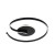 Lampa sufitowa LORENZO BLACK 22W LED ML1848 Milagro