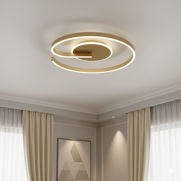 Lampa sufitowa LORENZO GOLD 22W LED ML1849 Milagro