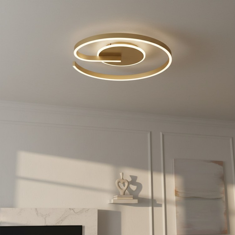 Lampa sufitowa LORENZO GOLD 22W LED ML1849 Milagro