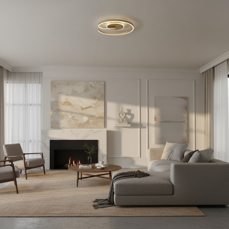 Lampa sufitowa LORENZO GOLD 22W LED ML1849 Milagro