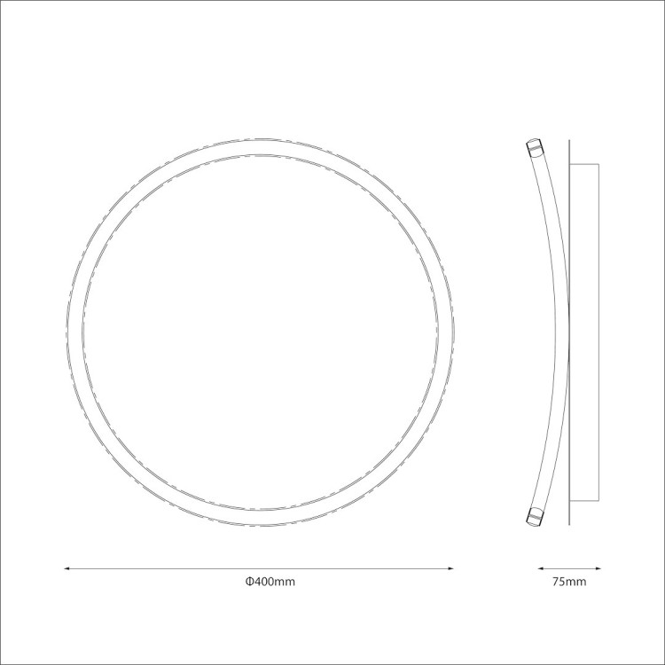 Lampa sufitowa CALI round 30W LED ML1846 Milagro