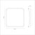 Lampa sufitowa CALI square 30W LED ML1847 Milagro