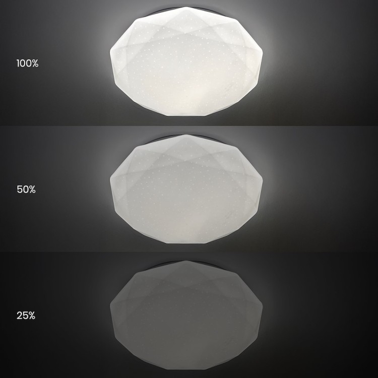 Plafon HEX 72W LED Ø500 + pilot ML1870 Milagro