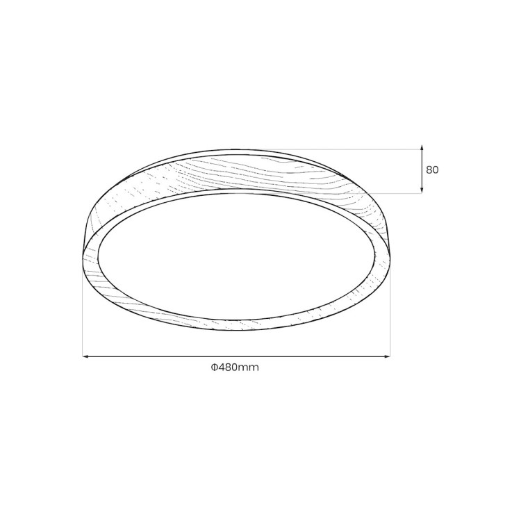 Plafon ORINOKO 36W LED Ø480 ML1840 Milagro