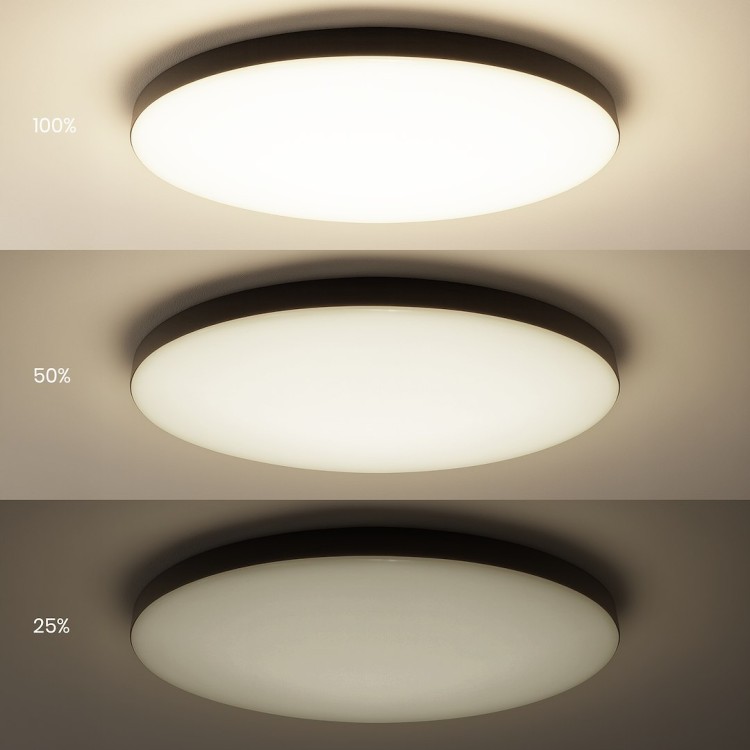 Plafon Siena Czarny 80W LED Ø750 mm + pilot ML1834 Milagro