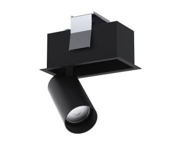 Lampa sufitowa listwa szyna podtynkowa MONO DEEP BLACK 10458 NOWODVORSKI Lighting 1x GU10 Spot oświetleniowa nowoczesna sufitowa metal czarna czarny jak szynoprzewód Inspiracje Premium