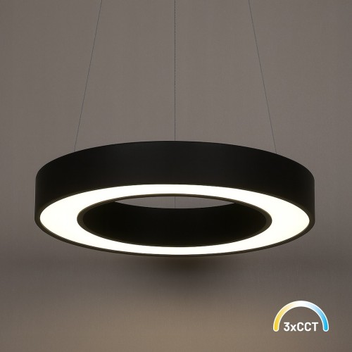 Lampa wisząca Union Czarny 40W LED 3000-4000-6000K ML1866 Milagro