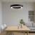Lampa wisząca Union Czarny 40W LED 3000-4000-6000K ML1866 Milagro