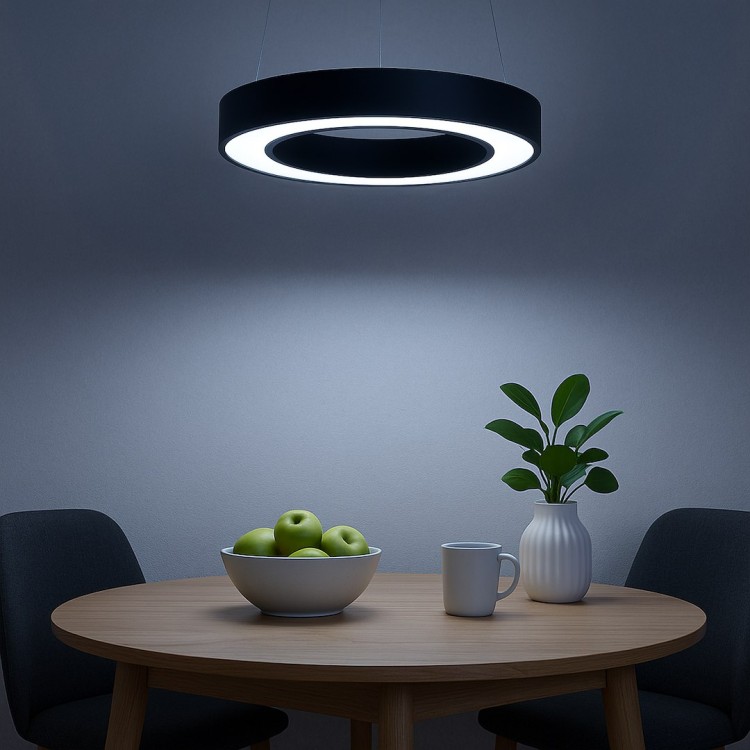 Lampa wisząca Union Czarny 40W LED 3000-4000-6000K ML1866 Milagro
