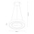 Lampa wisząca Union Gold 40W LED 3000-4000-6000K ML1867 Milagro