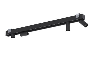 Lampa sufitowa listwa szyna podtynkowa MONO DEEP IV BLACK 10462 NOWODVORSKI Lighting 4x GU10 Spot oświetleniowa nowoczesna sufitowa metal czarna jak szynoprzewód Inspiracje Premium - Outlet