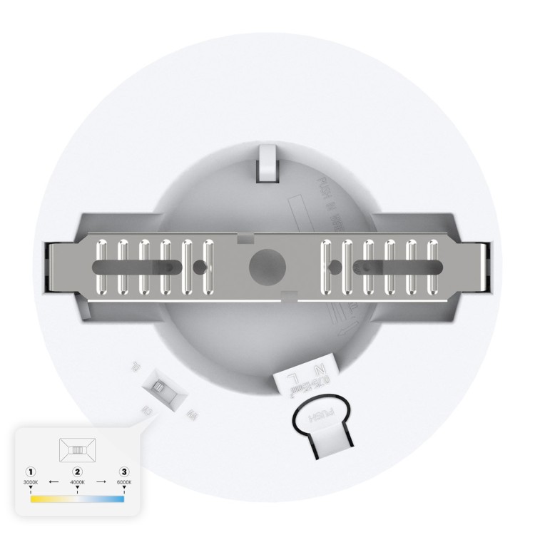 Plafon Evora Biały Round 6W 3CCT ML1786 Milagro