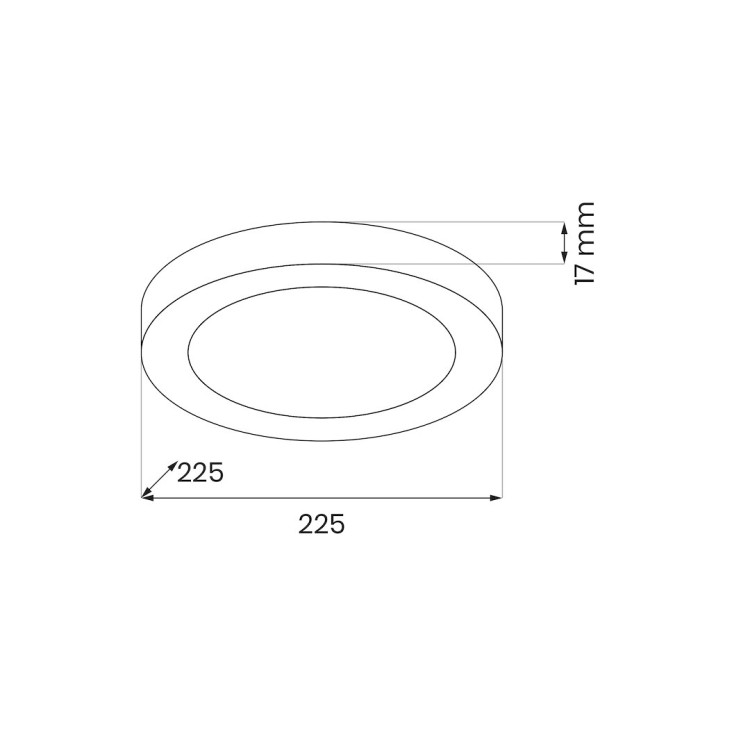 Plafon Evora Biały Round 18W 3CCT ML1787 Milagro