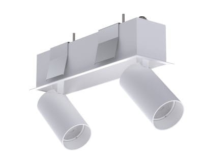 Lampa sufitowa listwa szyna podtynkowa MONO DEEP II WHITE 10465 NOWODVORSKI Lighting 2x GU10 Spot oświetleniowa nowoczesna sufitowa metal biała jak szynoprzewód Inspiracje Premium
