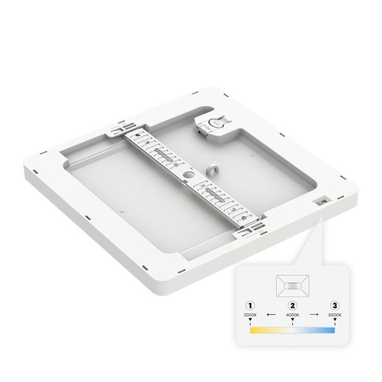 Plafon Evora Biały Square 18W 3CCT ML1793 Milagro