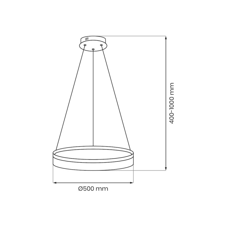 Lampa wisząca GALA GOLD 25W LED ML2240 Milagro