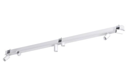 Lampa sufitowa listwa szyna podtynkowa MONO DEEP VI WHITE 10468 NOWODVORSKI Lighting 6x GU10 Spot oświetleniowa nowoczesna sufitowa metal biała jak szynoprzewód Inspiracje Premium