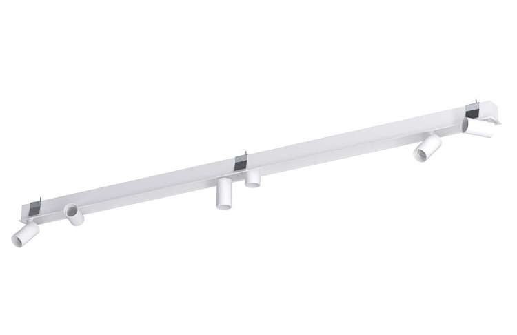 Lampa sufitowa listwa szyna podtynkowa MONO DEEP VI WHITE 10468 NOWODVORSKI Lighting 6x GU10 Spot oświetleniowa nowoczesna sufitowa metal biała jak szynoprzewód Inspiracje Premium