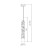 Lampa wisząca LAGOS 8W LED ML2245 Milagro