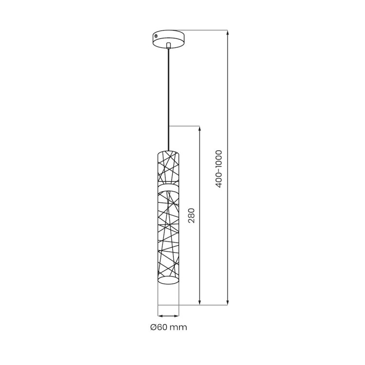 Lampa wisząca LAGOS 8W LED ML2245 Milagro