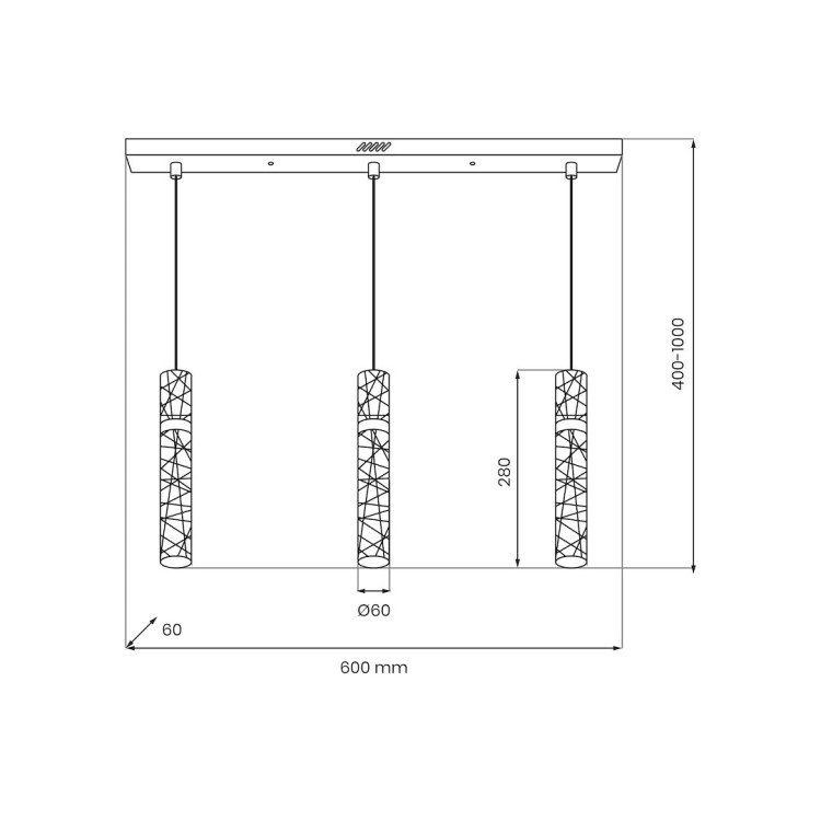 Lampa wisząca LAGOS 24W LED ML2246 Milagro