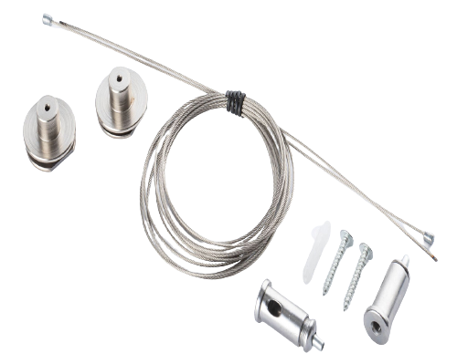 Zawiesie Systemowe 1,5m x2 do Szynoprzewodu Szyny niskonapięciowy System LVM SUSPENSION KIT 10170 NOWODVORSKI Lighting 151cm Loft nowoczesna sufitowy ścienny oświetlenie szynowe listwa natynkowa zawieszana 48V wieszak linka linki Inspiracje Premium