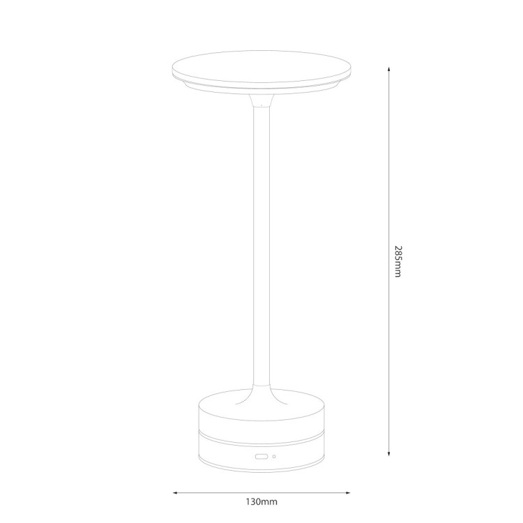 Lampka nocna TAVOLO Black ML2269 Milagro