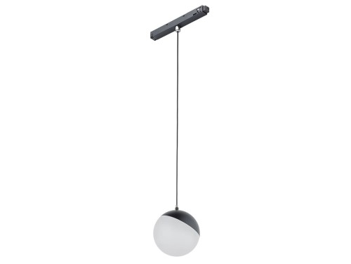 Lampa szynowa wisząca kula Industrialna szynowa LED 8W niskonapięciowy System LVM LID LED 8W 10153 NOWODVORSKI Lighting 3000K Loft nowoczesna sufitowy ścienny oświetlenie szynowe zawieszana 48V szynoprzewodu szyny zwis czarna kulka Inspiracje Premium