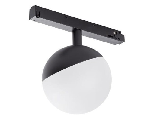 Lampa szynowa wisząca kula Industrialna szynowa LED 8W niskonapięciowy System LVM LID LED 8W 10152 NOWODVORSKI Lighting 3000K Loft nowoczesna sufitowy ścienny oświetlenie szynowe zawieszana 48V szynoprzewodu szyny czarna kulka Inspiracje Premium