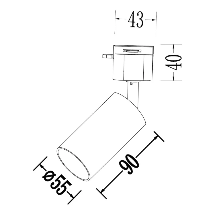 Oprawa Tiger Track Biały 1xGU10 ML2337 Milagro biała