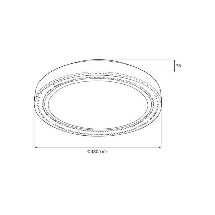 Plafon Vigo Ø480mm 36W LED 4000K ML2327 Milagro