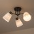 Lampa sufitowa Pafos Black 3xE27 ML2257 Milagro czarna
