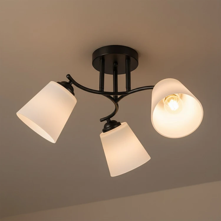 Lampa sufitowa Pafos Black 3xE27 ML2257 Milagro czarna