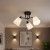 Lampa sufitowa Pafos Black 3xE27 ML2257 Milagro czarna