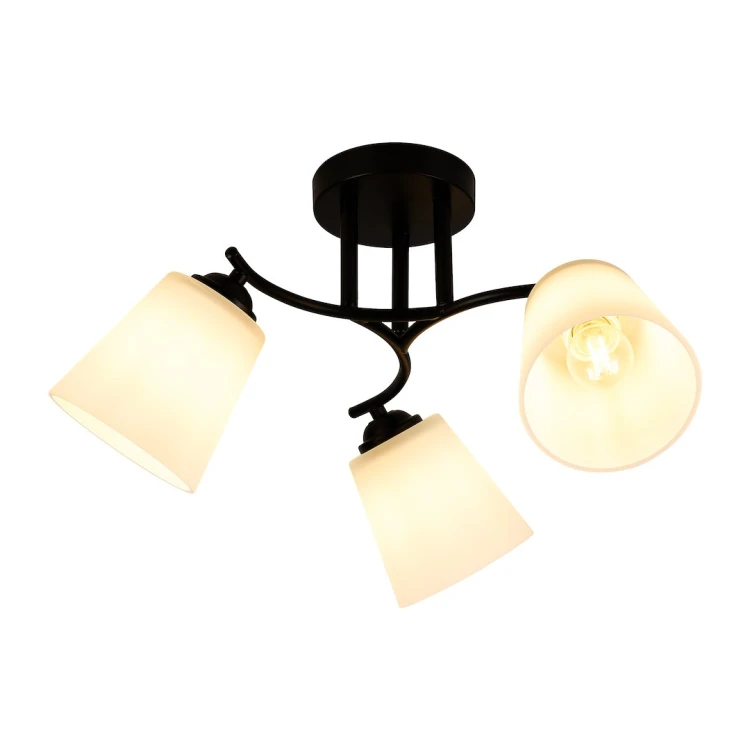 Lampa sufitowa Pafos Black 3xE27 ML2257 Milagro czarna