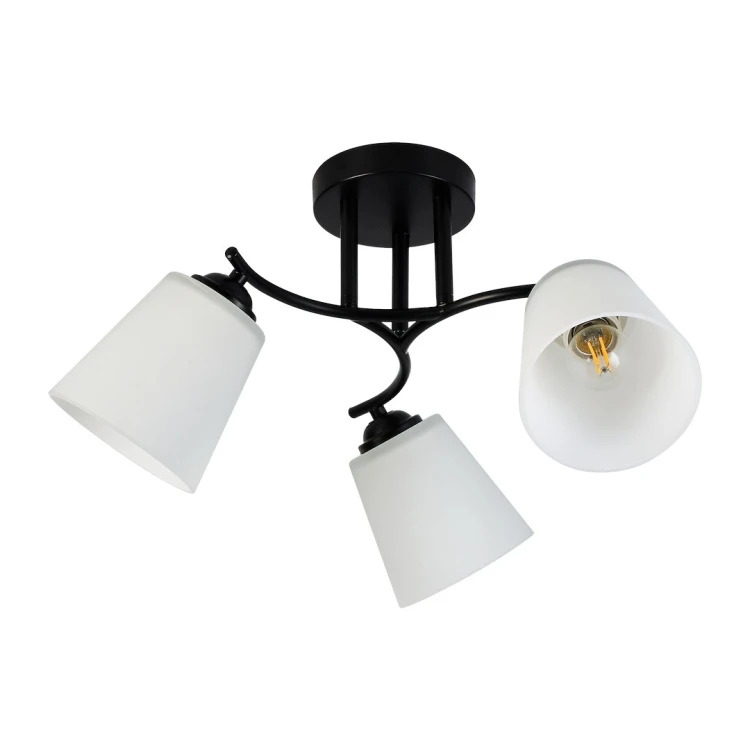 Lampa sufitowa Pafos Black 3xE27 ML2257 Milagro czarna
