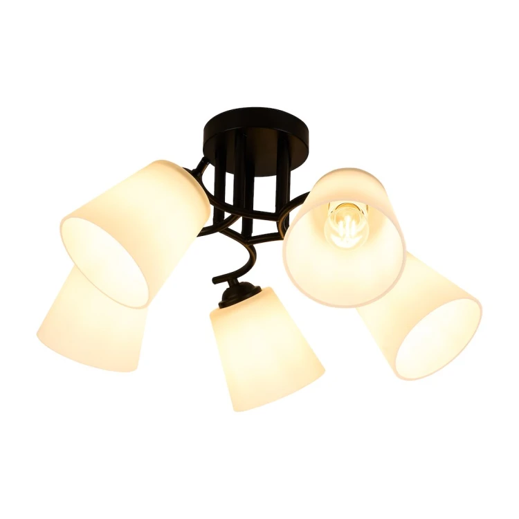 Lampa sufitowa Pafos Black 5xE27 ML2258 Milagro czarna