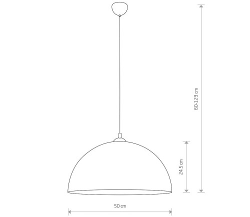 Lampa sufitowa wisząca Industrialna Loft HEMISPHERE SUPER L COPPER 10297 NOWODVORSKI Lighting 4x GX53 50cm oświetleniowa żyrandol nowoczesna metal do Kuchni Jadalni nad stół blat wyspę satynowa miedź miedziana zwis Inspiracje Premium
